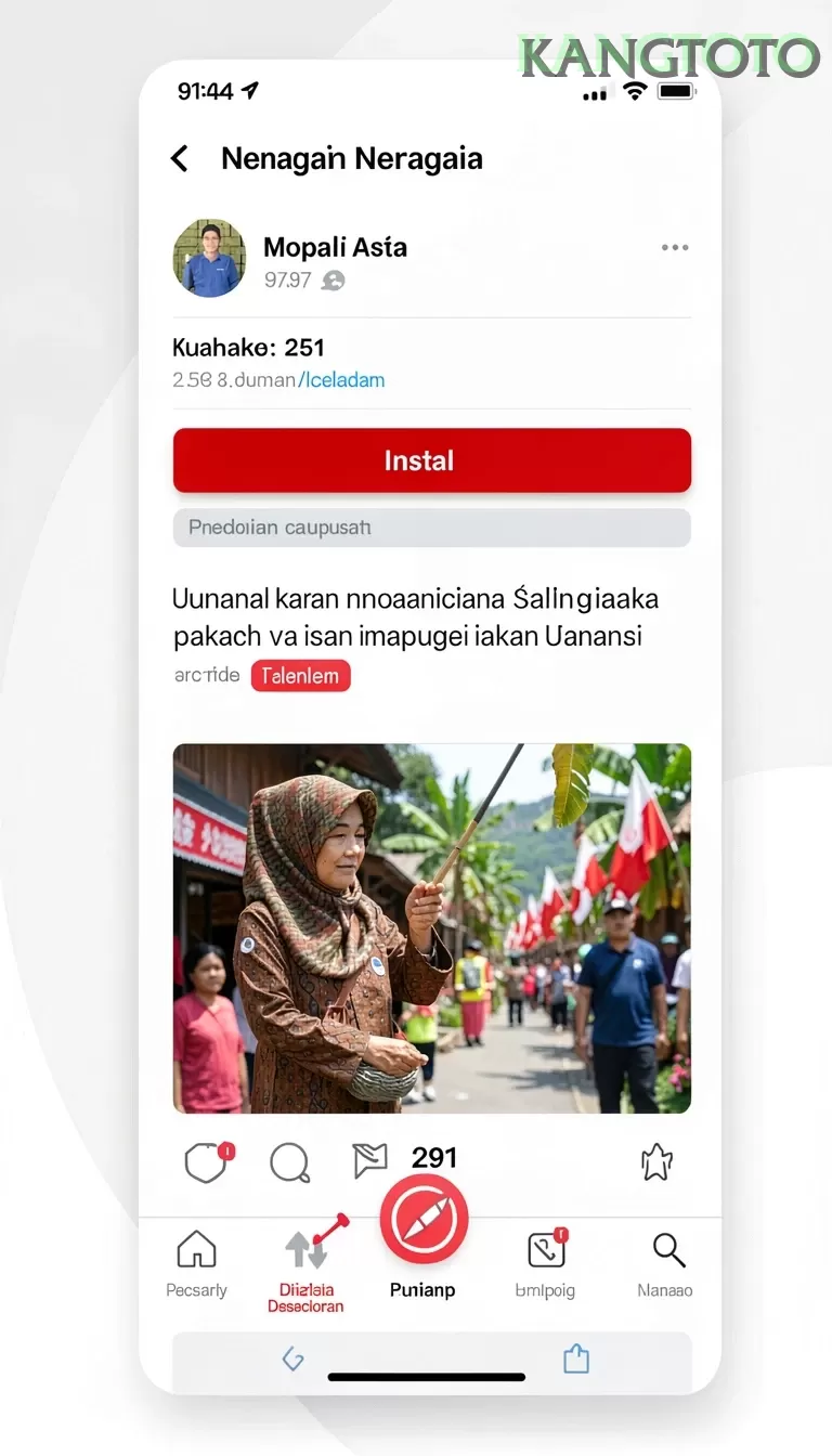 Cuplikan layar VIP805 — pengaturan akun