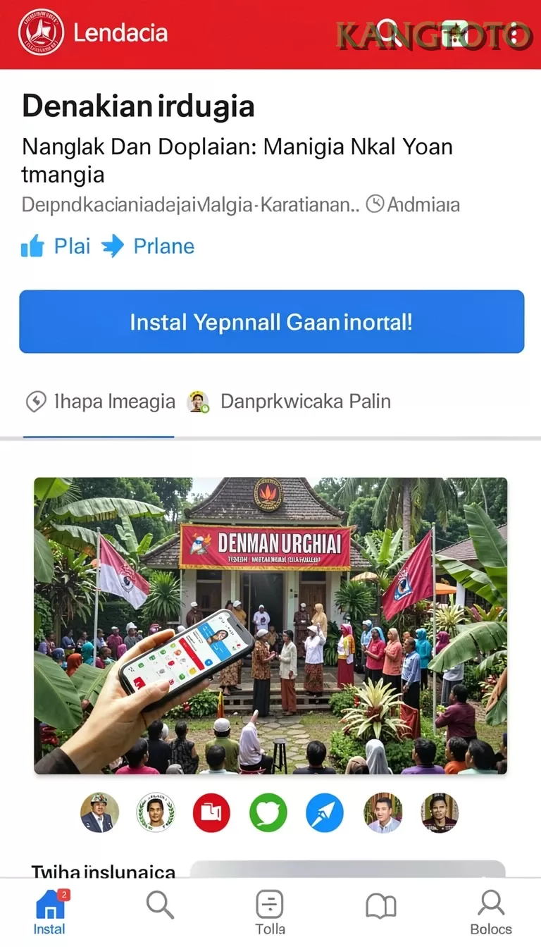 Cuplikan layar LUCKSVIP — menu navigasi